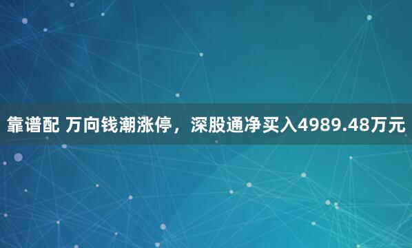 靠谱配 万向钱潮涨停，深股通净买入4989.48万元